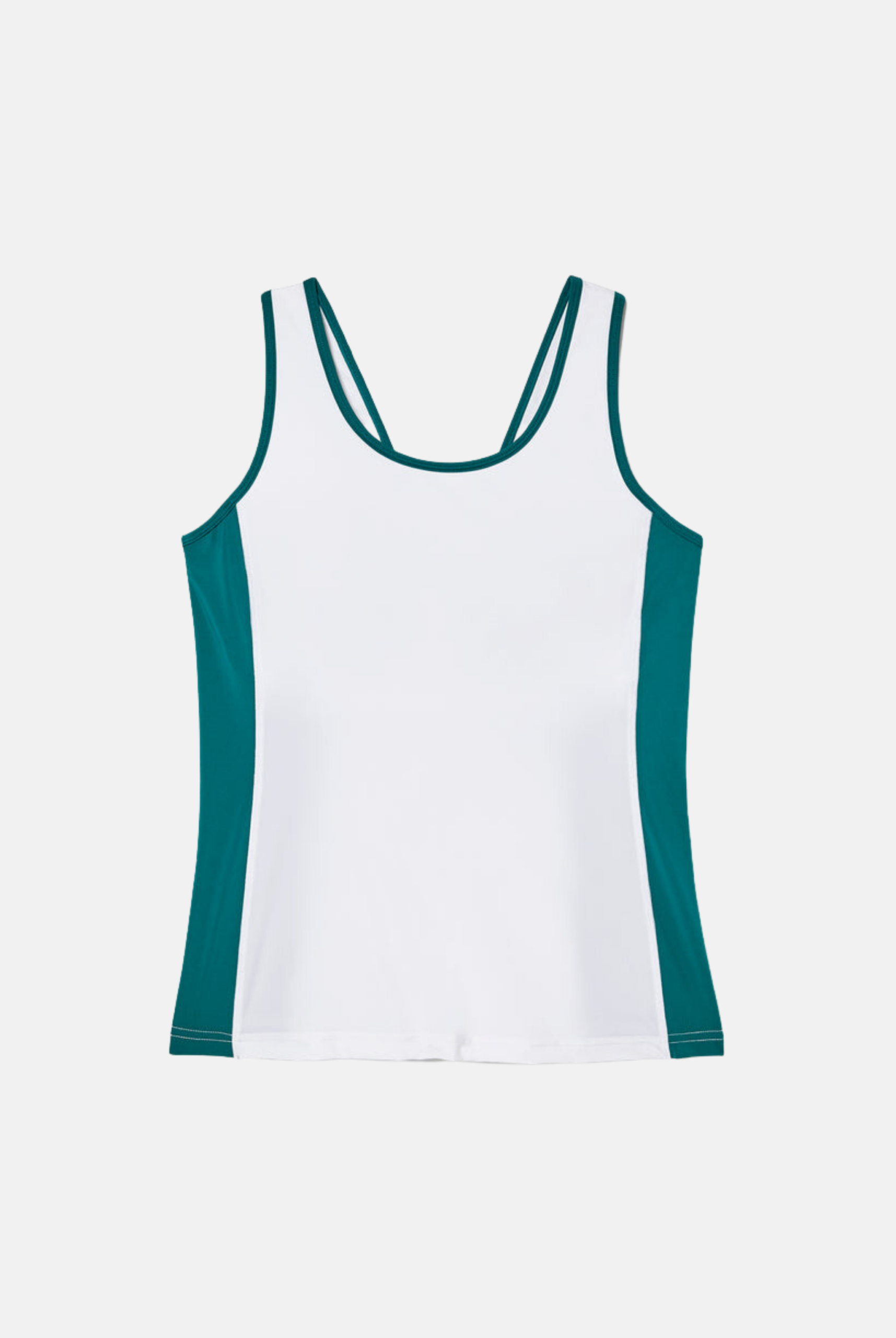 White Pro Tennis V-Back Tank - UK 10