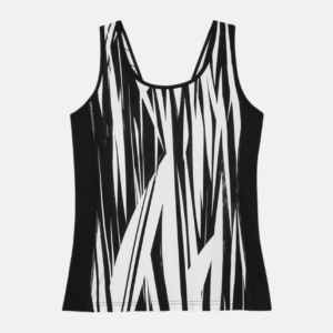 Shattered Black Pro Tennis V-Back Tank – UK 14