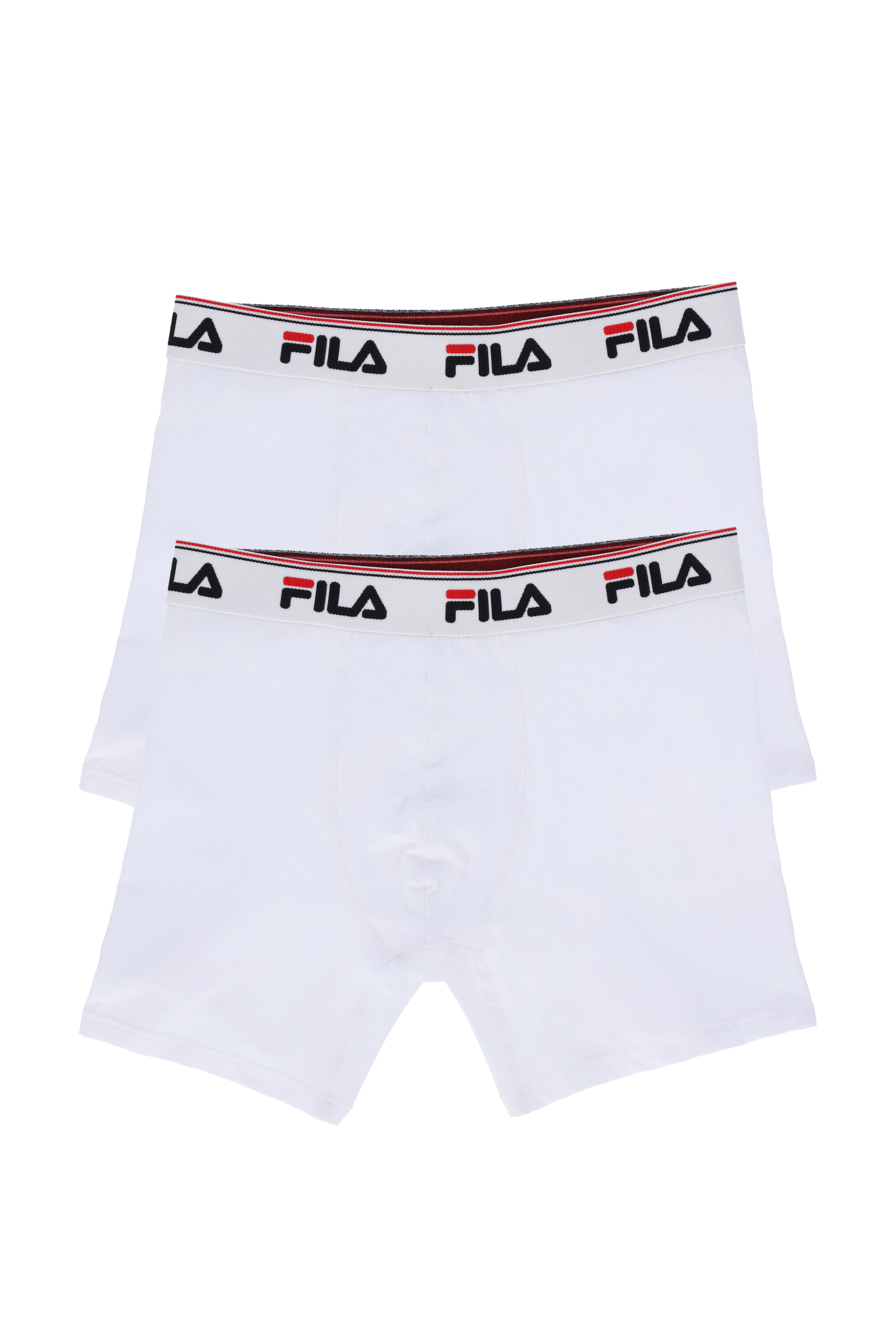White 2 Pack Mens Mid Rise Boxers - S