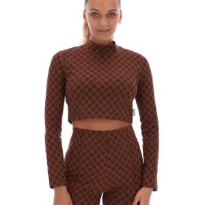 Tori Long Sleeved Crop Top – S