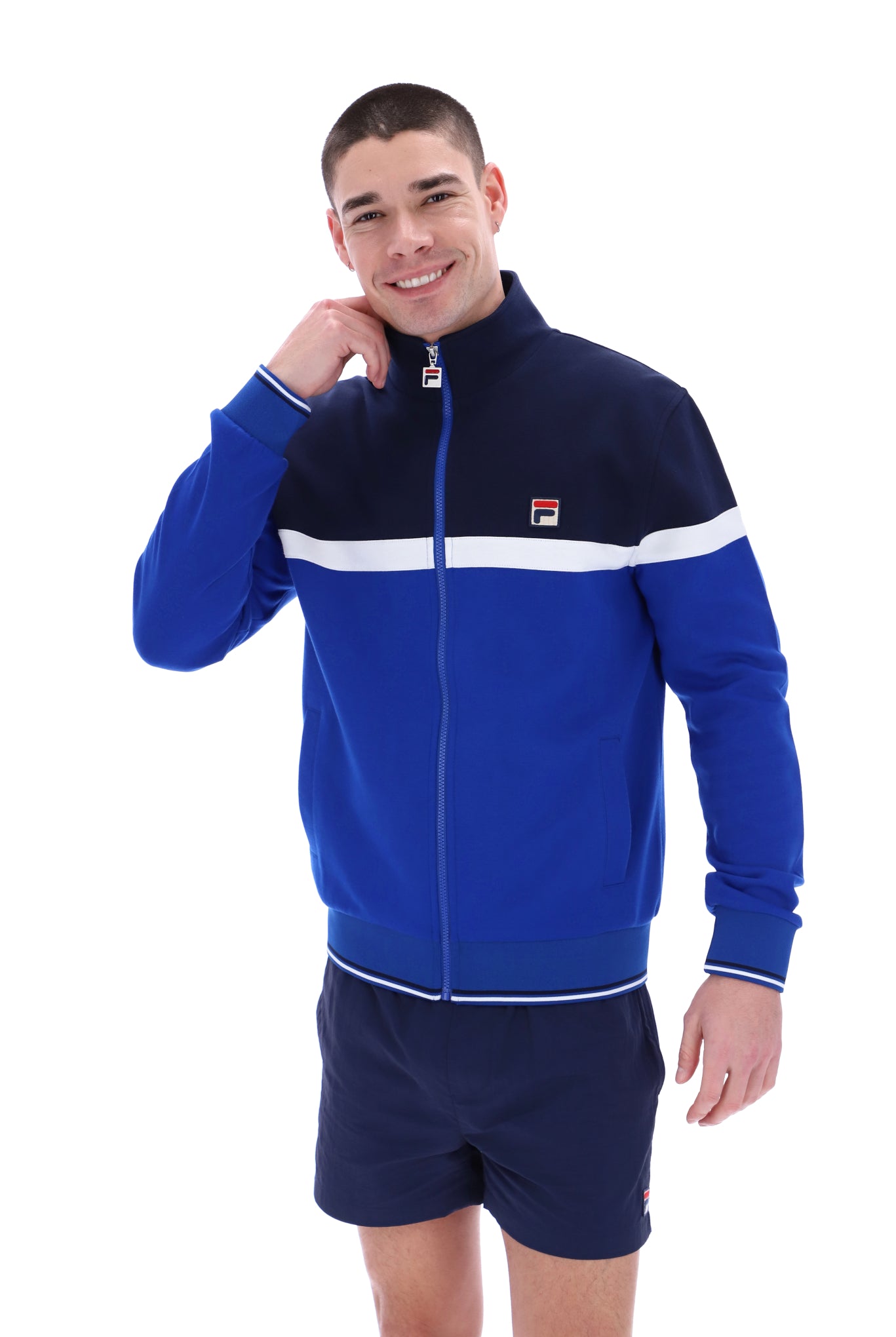 Umar Colour Blocked Track Top - M