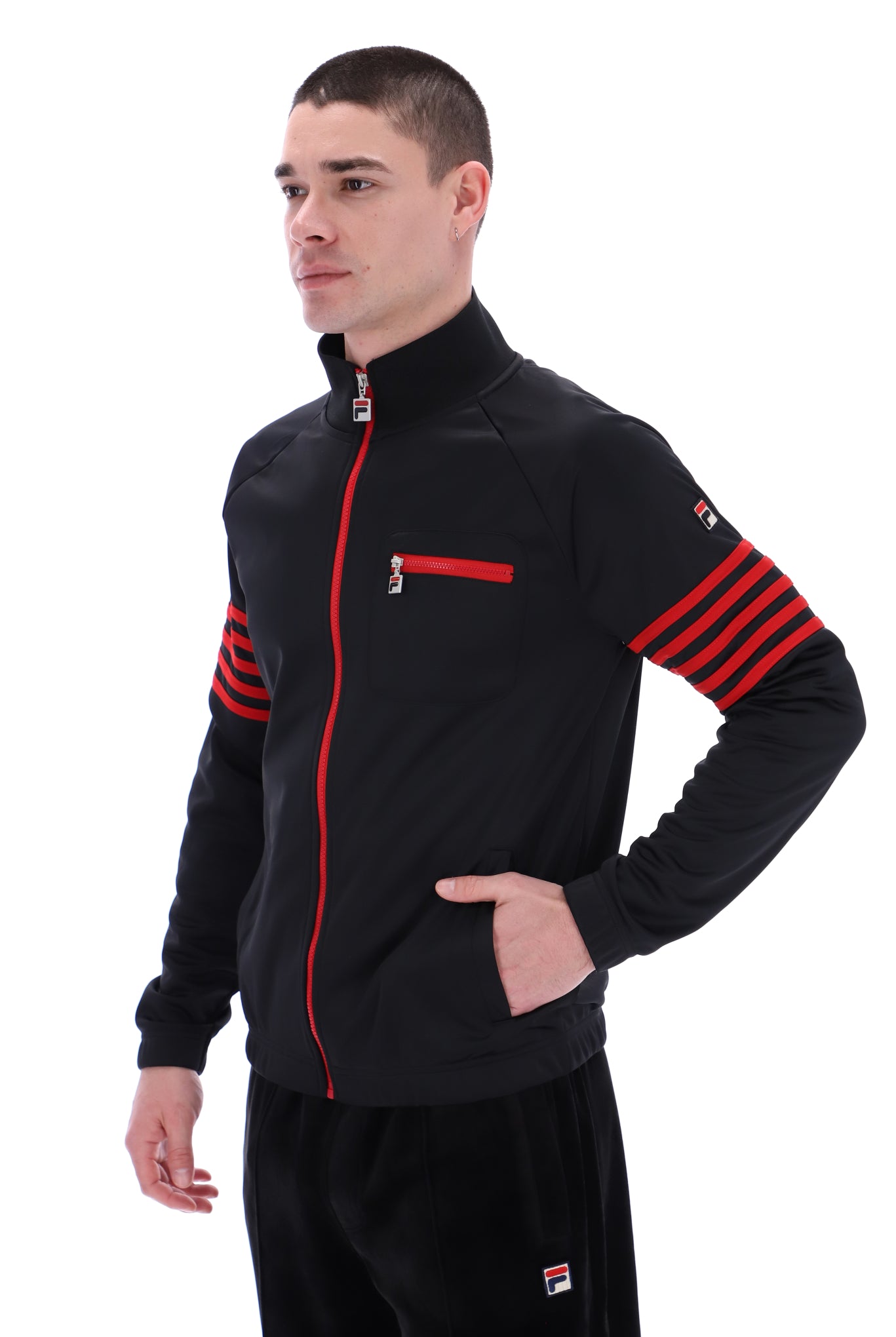 Vann Striped Track Top - M