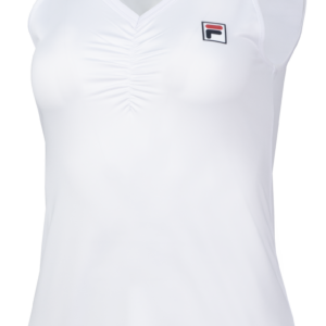 White Marleen Tennis Tank Top – L