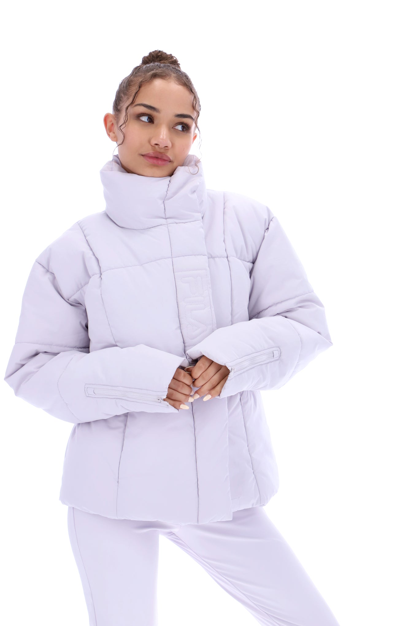 Zalikah Crop Puffer Jacket - L