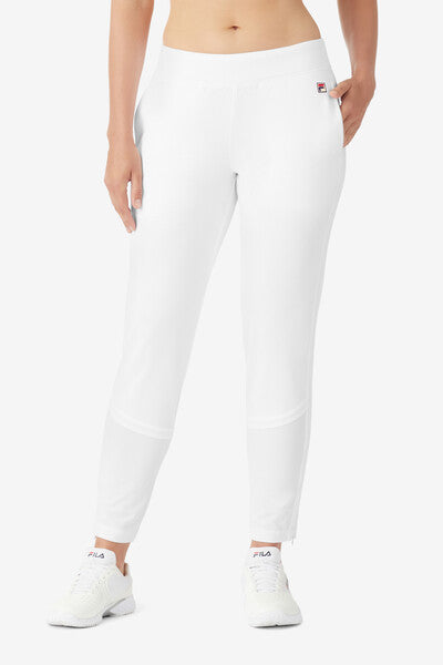 White Whiteline Pro Tennis Track Pant - UK 8