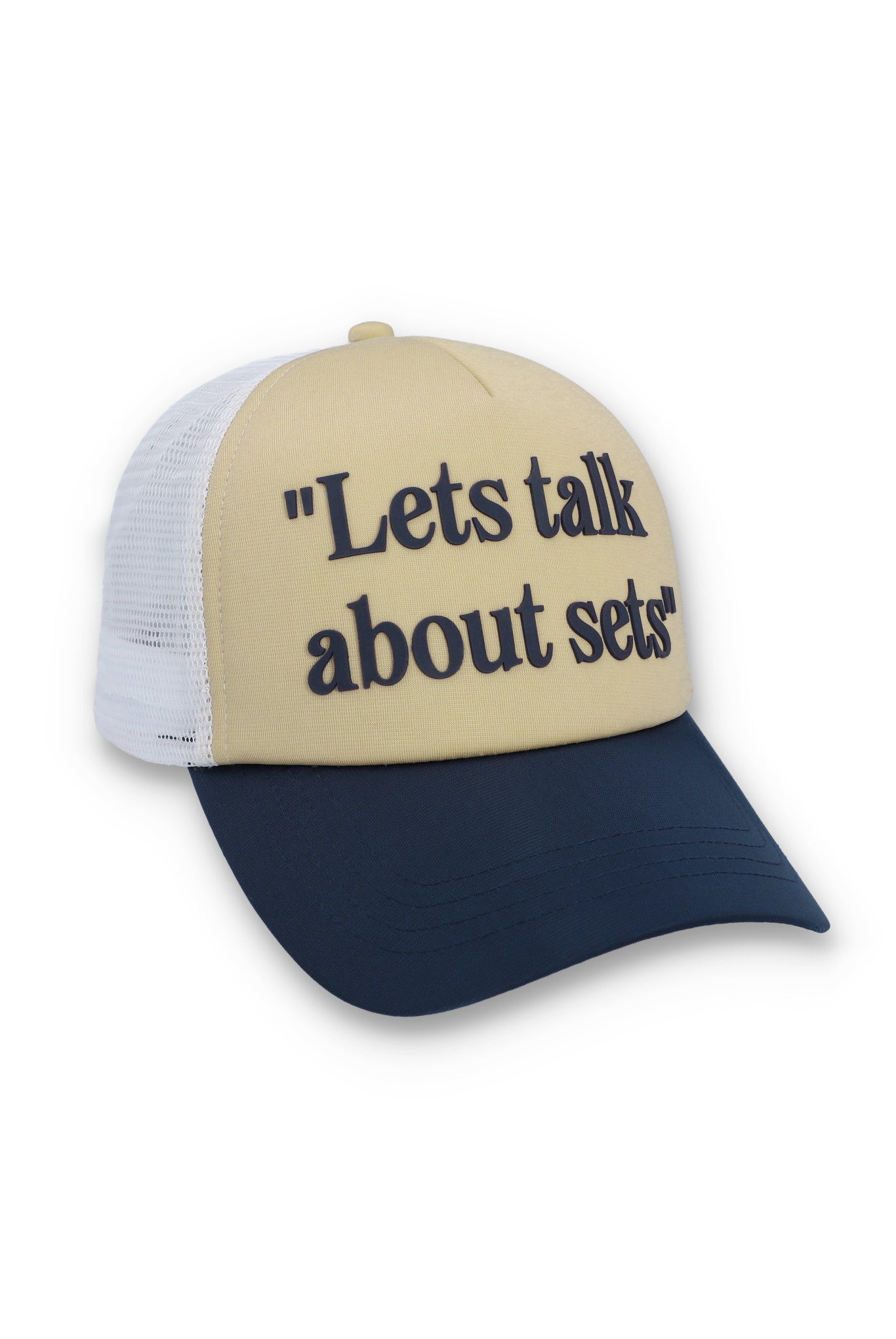 Classic Beige Addie Slogan Neoprene Mesh-Back Cap - ONE