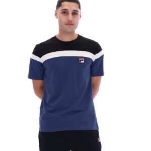 Fila Navy Aiden Cut and Sew T-Shirt – 4XL