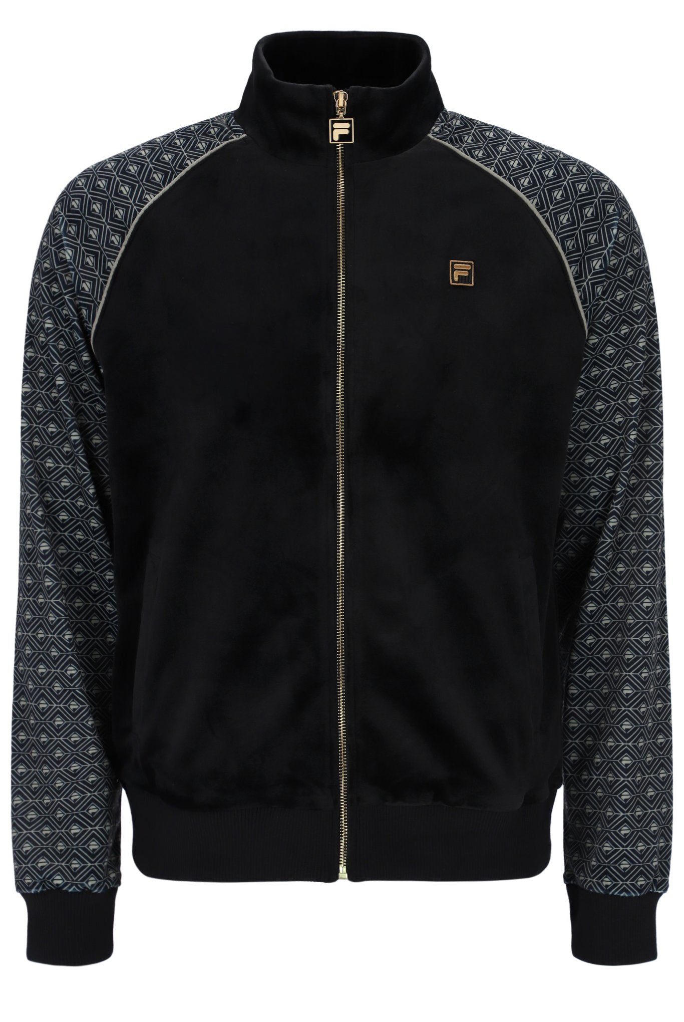 Albero Velour Geo Print Track Top - 3XL