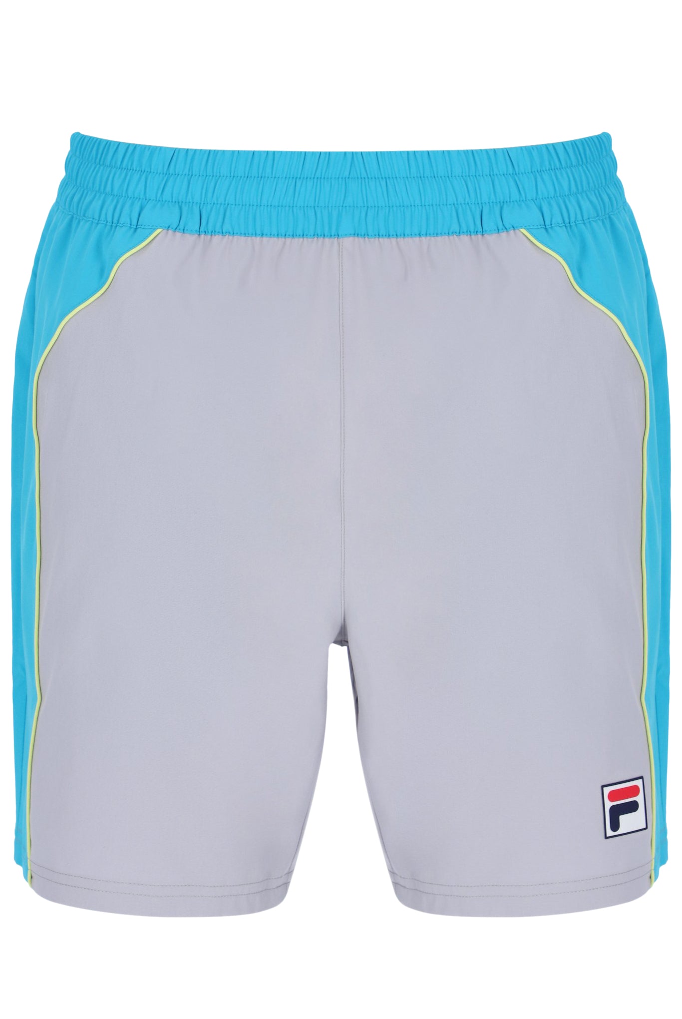 Silver Backspin Tennis Color Block Short - UK M