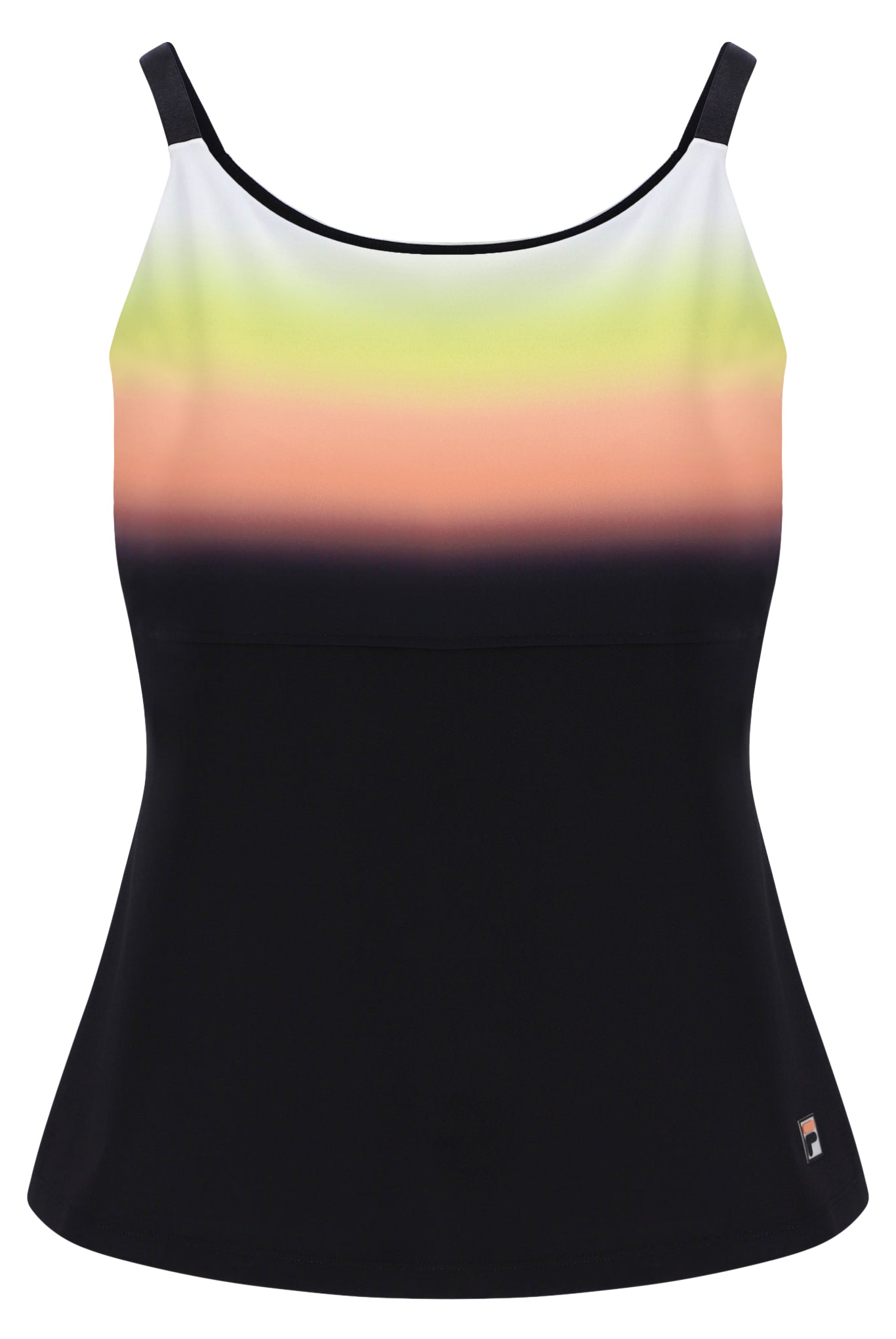 Black Backspin Tennis Cami Tank Top - UK 8
