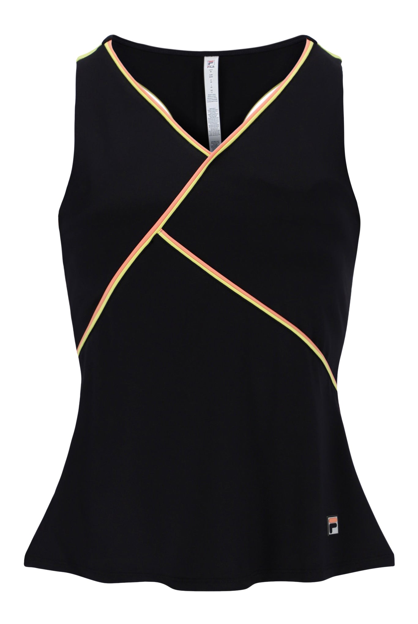Peach Backspin Tennis Racerback Top - UK S