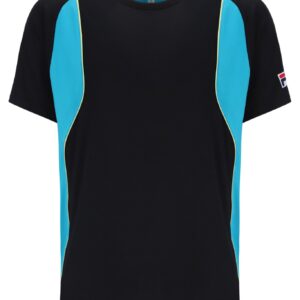 Black Backspin Tennis Short Sleeve Top – UK XL