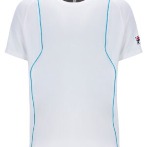 White Backspin Tennis Short Sleeve Top – UK M