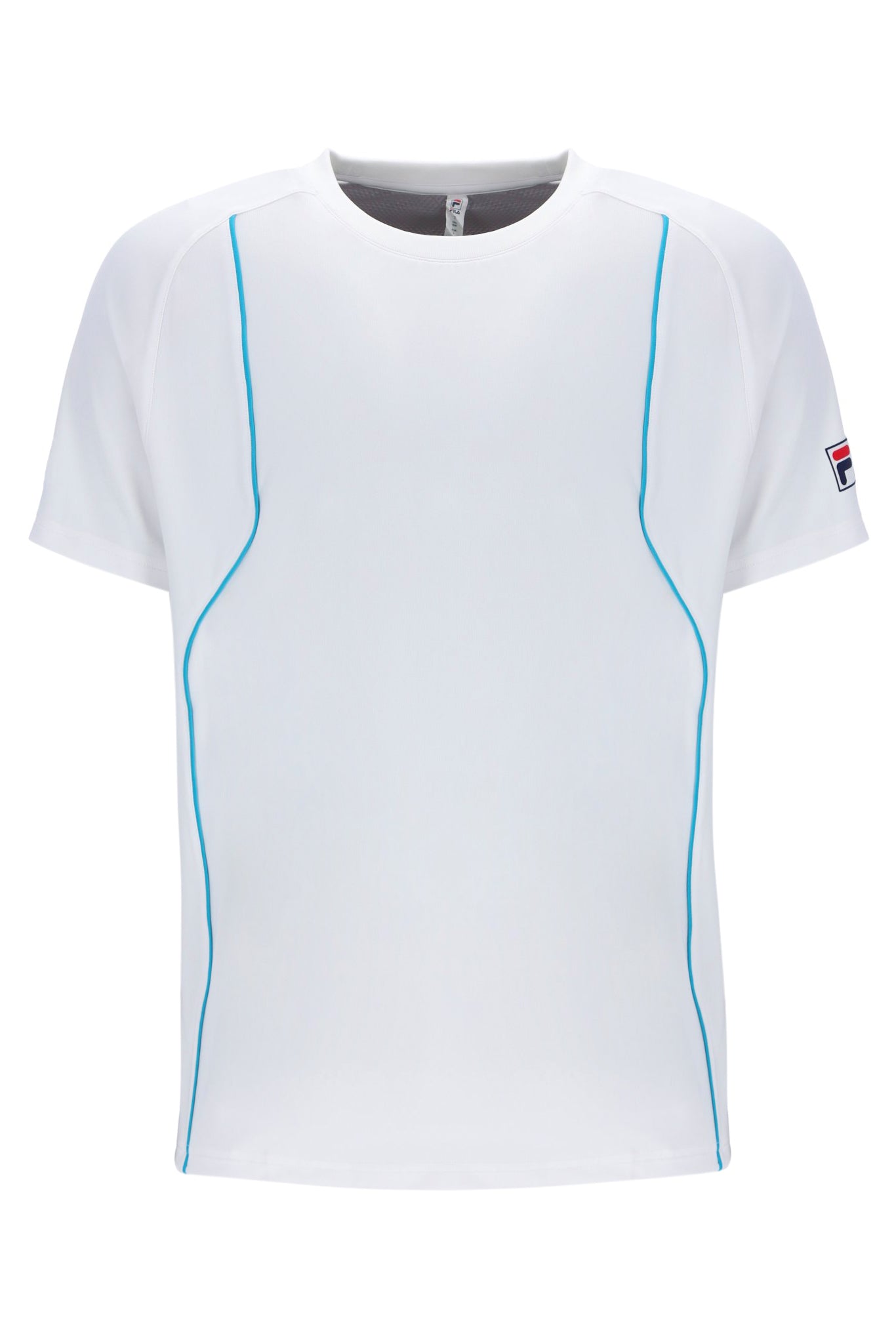 White Backspin Tennis Short Sleeve Top - UK M