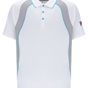 White Backspin Tennis Short Sleeve Polo – UK L