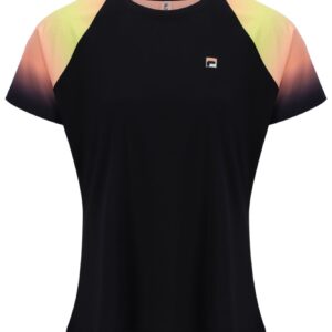Black Backspin Tennis Short Sleeve Top – UK 10
