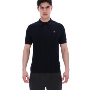 Black Barns Knitted Polo – 4XL