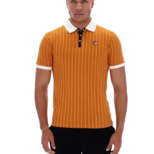 Pumpkin Spice BB1 Classic Vintage Striped Polo – 4XL