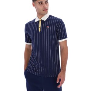 Fila Navy BB1 Classic Vintage Striped Polo – 4XL