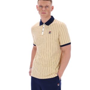 Classic Beige BB1 Classic Vintage Striped Polo – 4XL