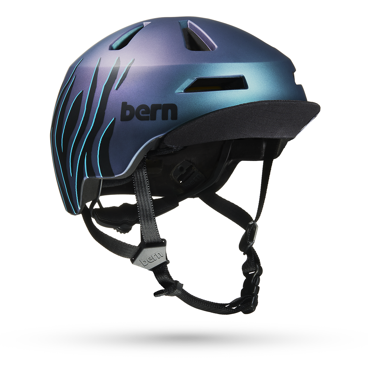 Bern Brentwood Jr. MIPS Helmet - Purple Tiger