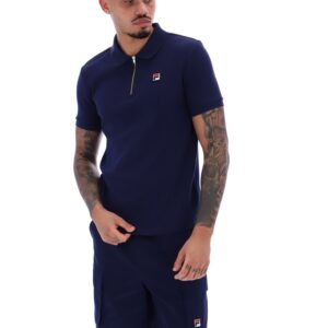 Fila Navy Benjamin Micro Waffle Polo – 4XL