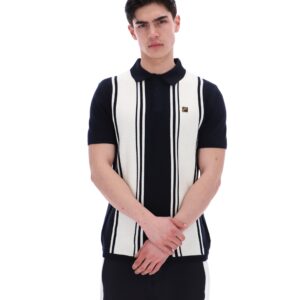 Black Buddy Bowling Style Knitted Polo – 4XL