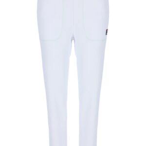 White Contrast Stitch Unisex Sweatpants – XXL