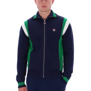 Fila Navy Cortez Colourblocked Knitted Track Top – 4XL