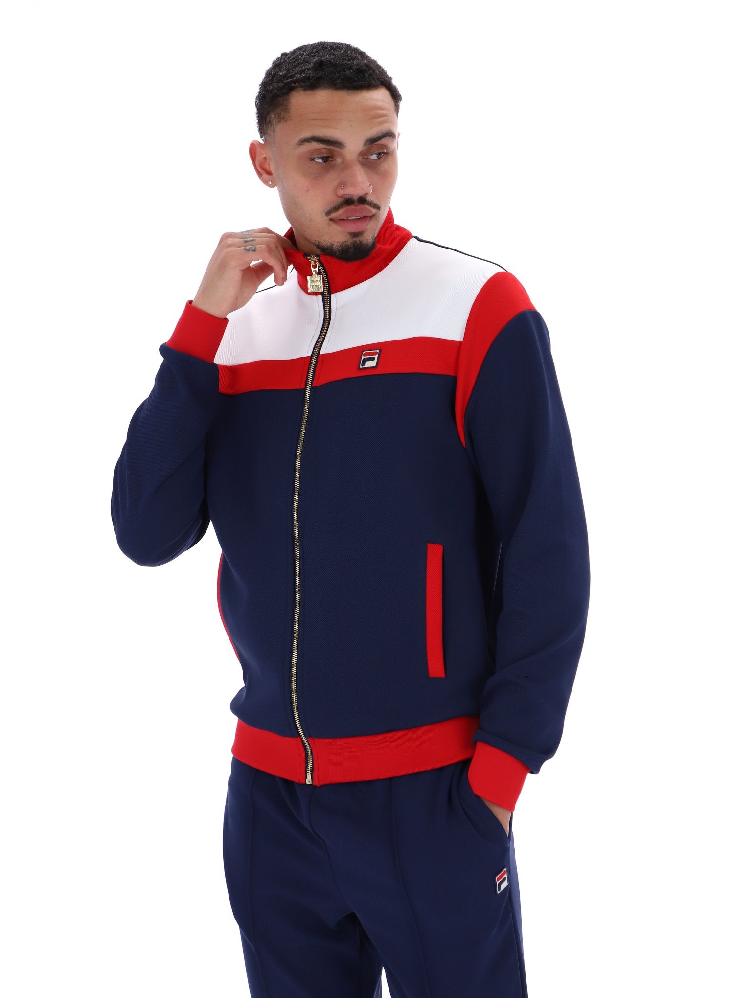 Cruz Colour Blocked Archive Track Top - XXL