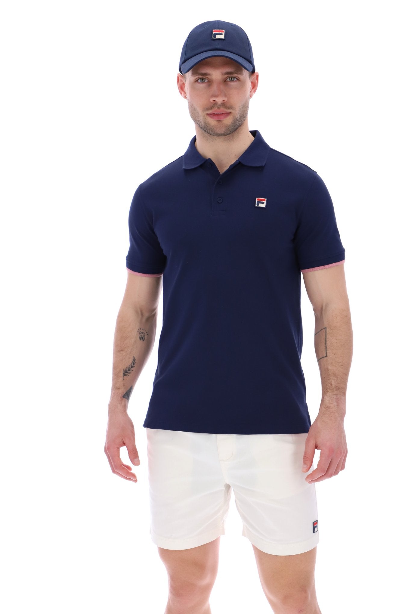 Custom Two Button Tipped Rib Basic Polo - M