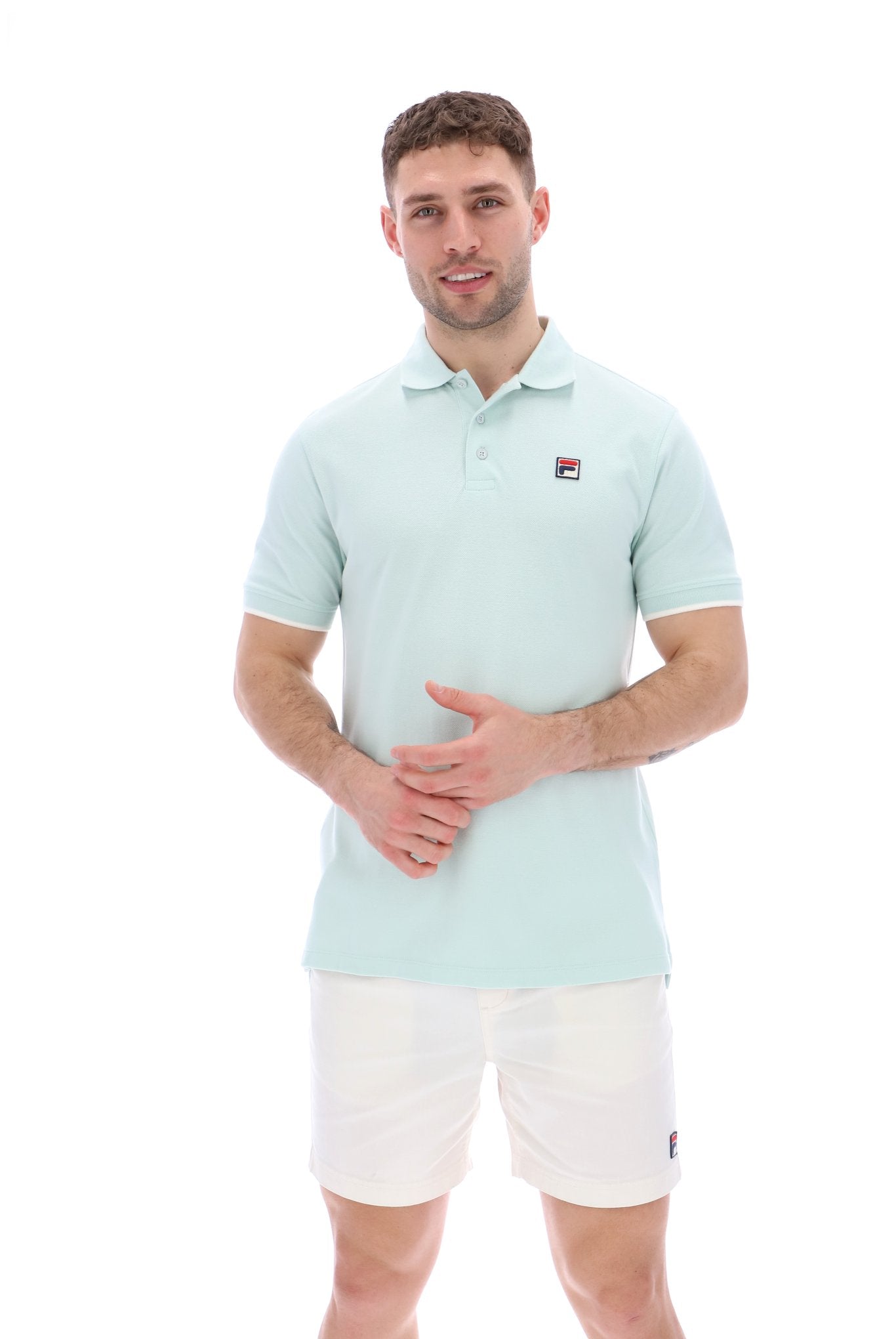 Custom Two Button Tipped Rib Basic Polo - M