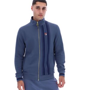 Vintage Indigo Dante Printed Stripe Track Top – 4XL