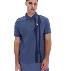 Vintage Indigo Dario Zipped Polo – 4XL