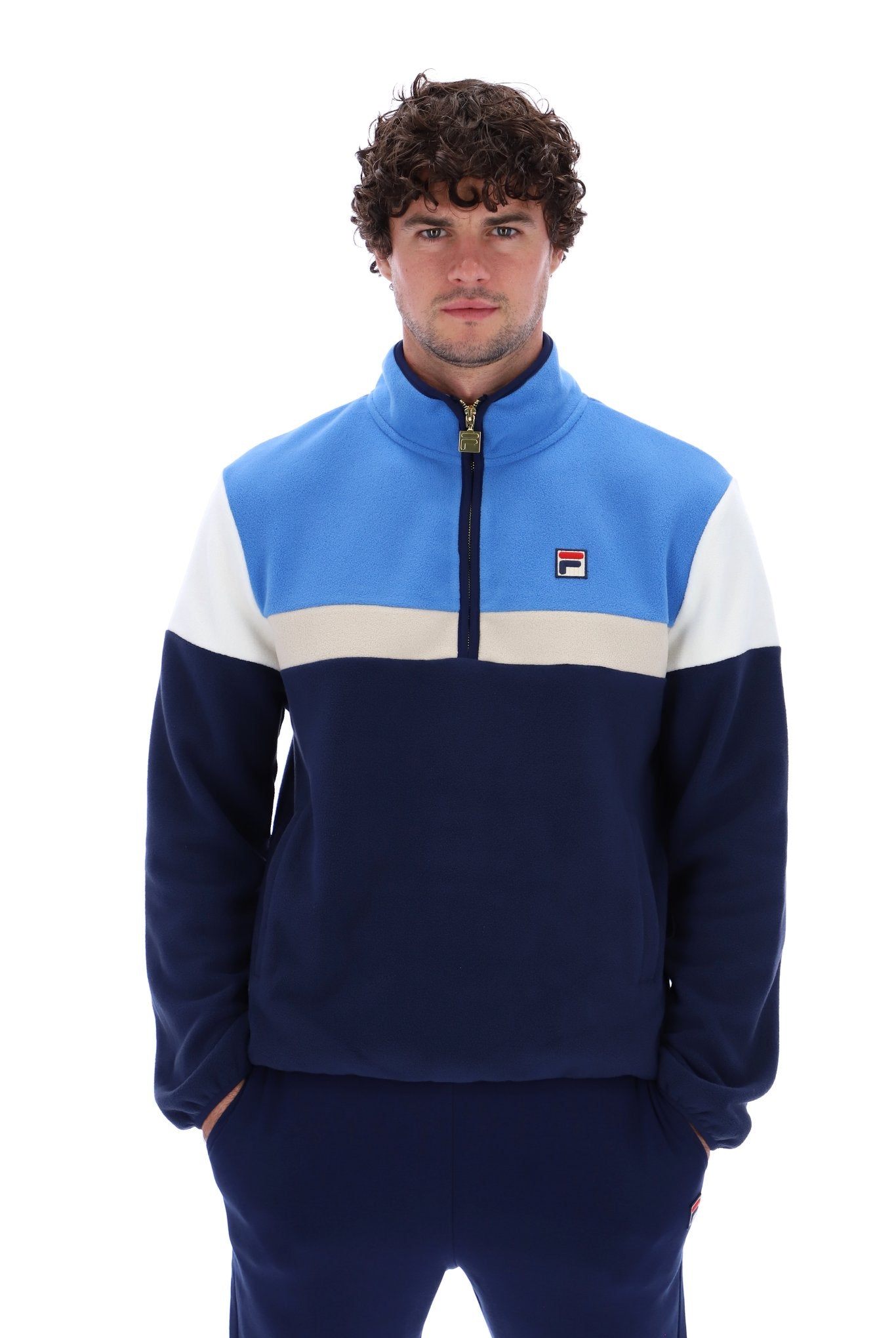 Darwin Colour Block 1/4 Zip Fleece - M