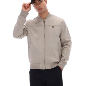 Vintage Khaki Dean Full Zip Faux Suede Jacket – 4XL