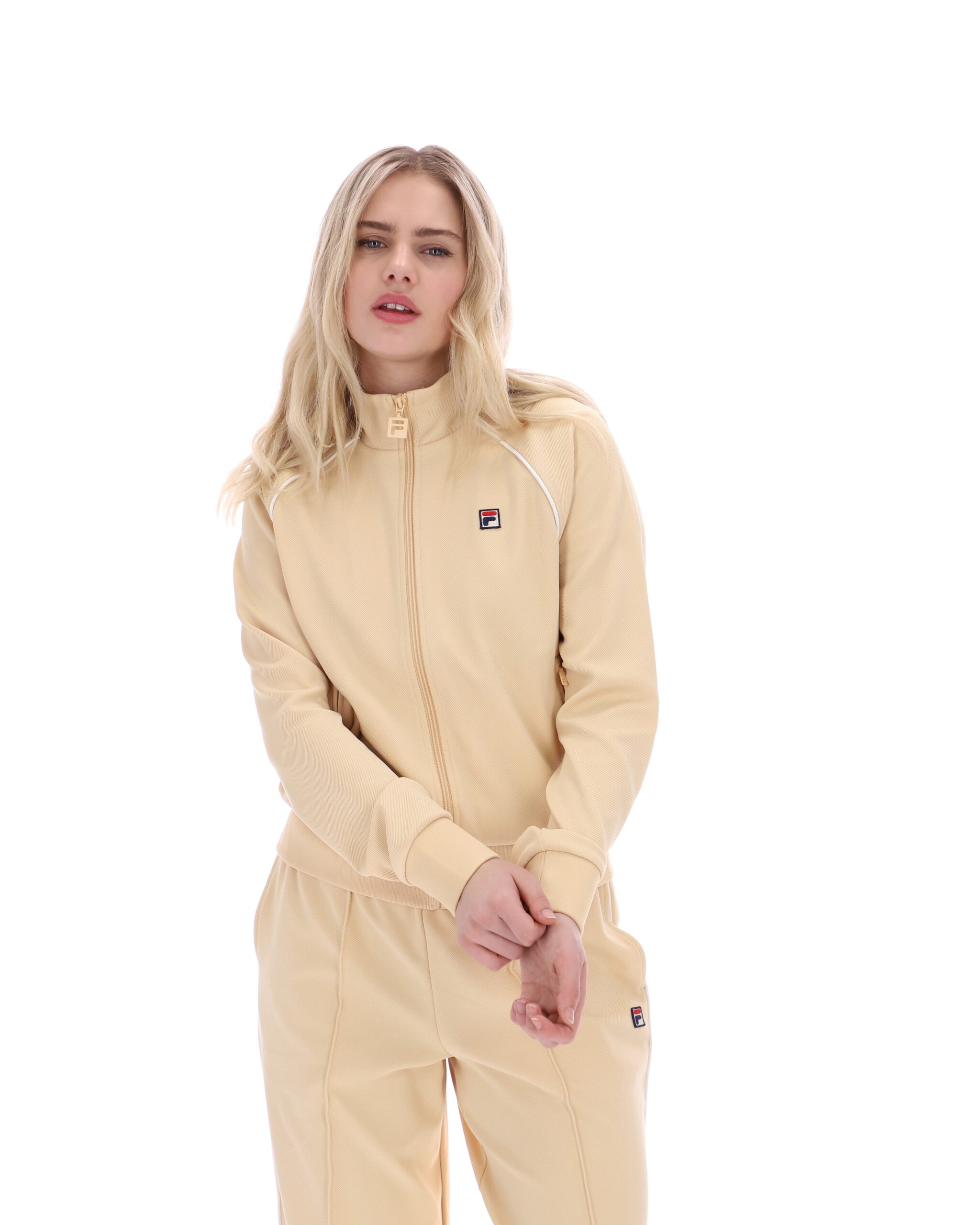 Classic Beige Diano Track Top - L