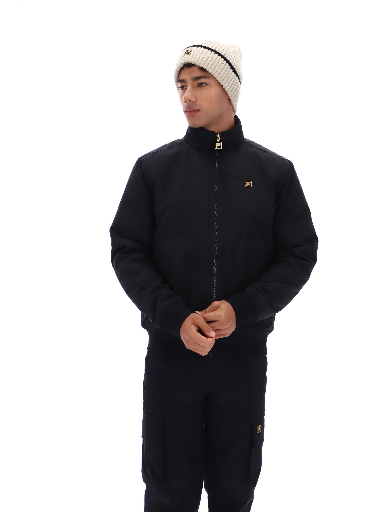 Black Etton Bomber Jacket - 4XL
