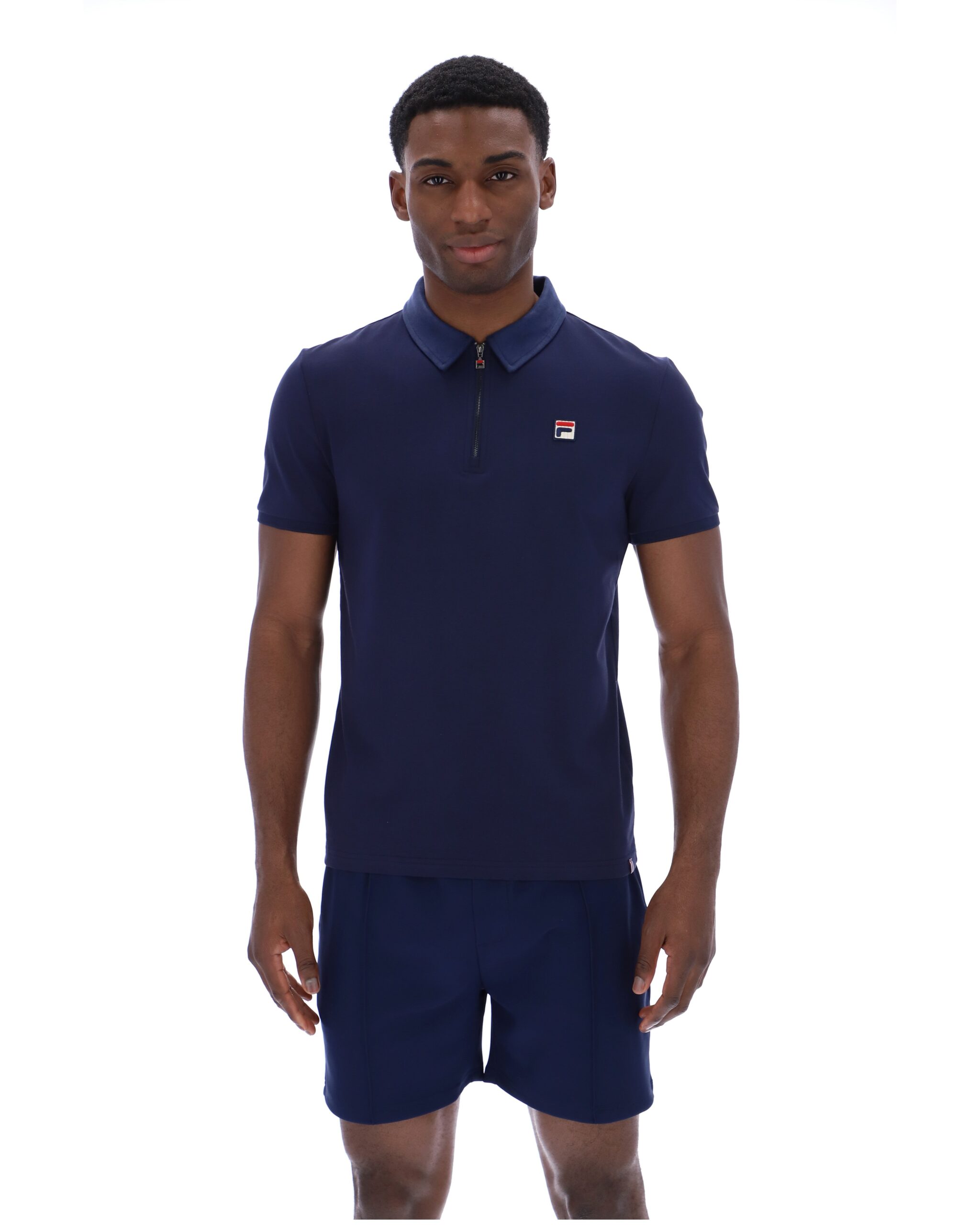 Fila Navy Ettore Zip Polo - XXL