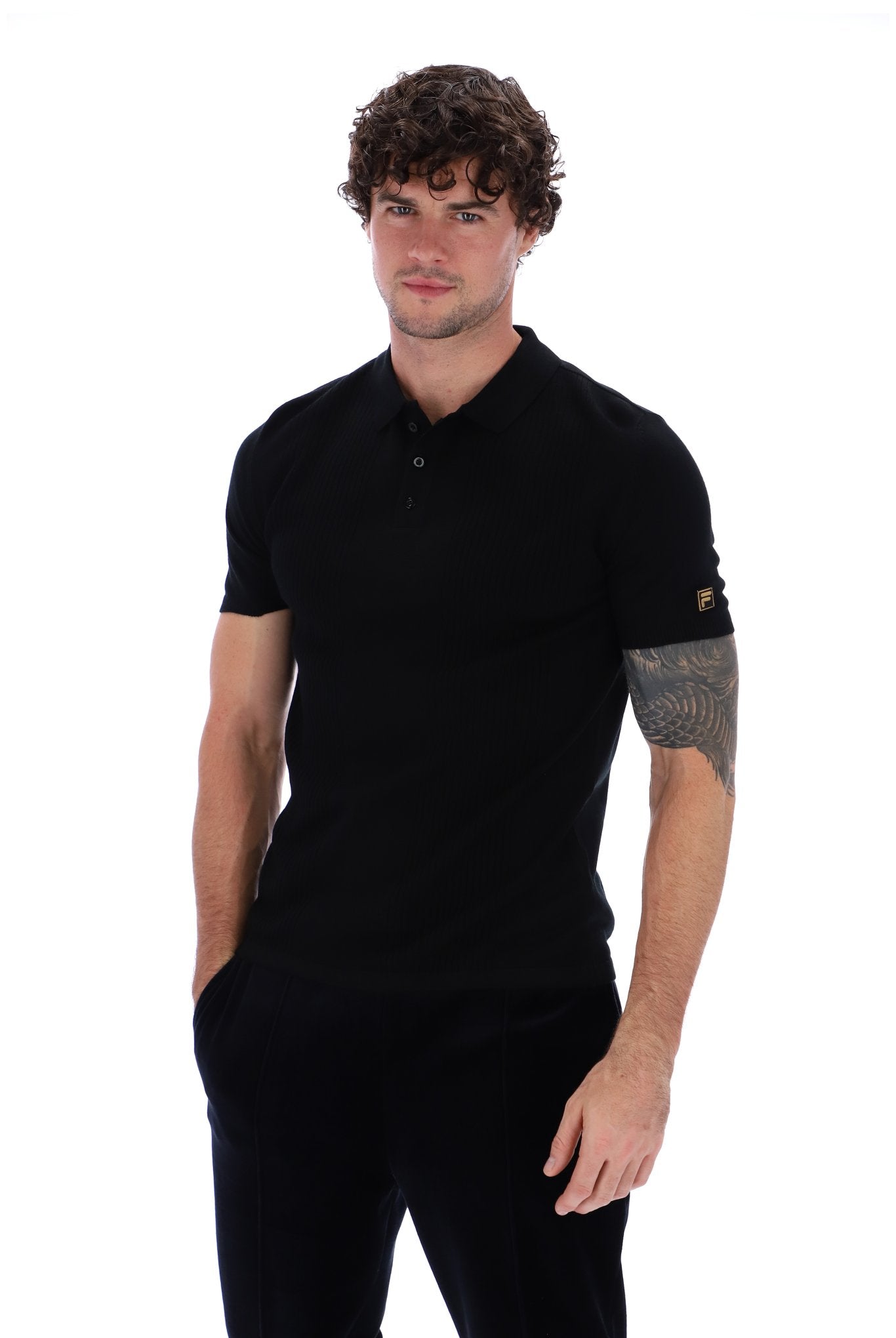 Evan Drop Needle Knit Polo - 3XL