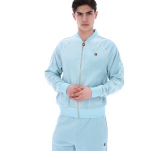 Sterling Blue Fella Velour Jacket – 4XL