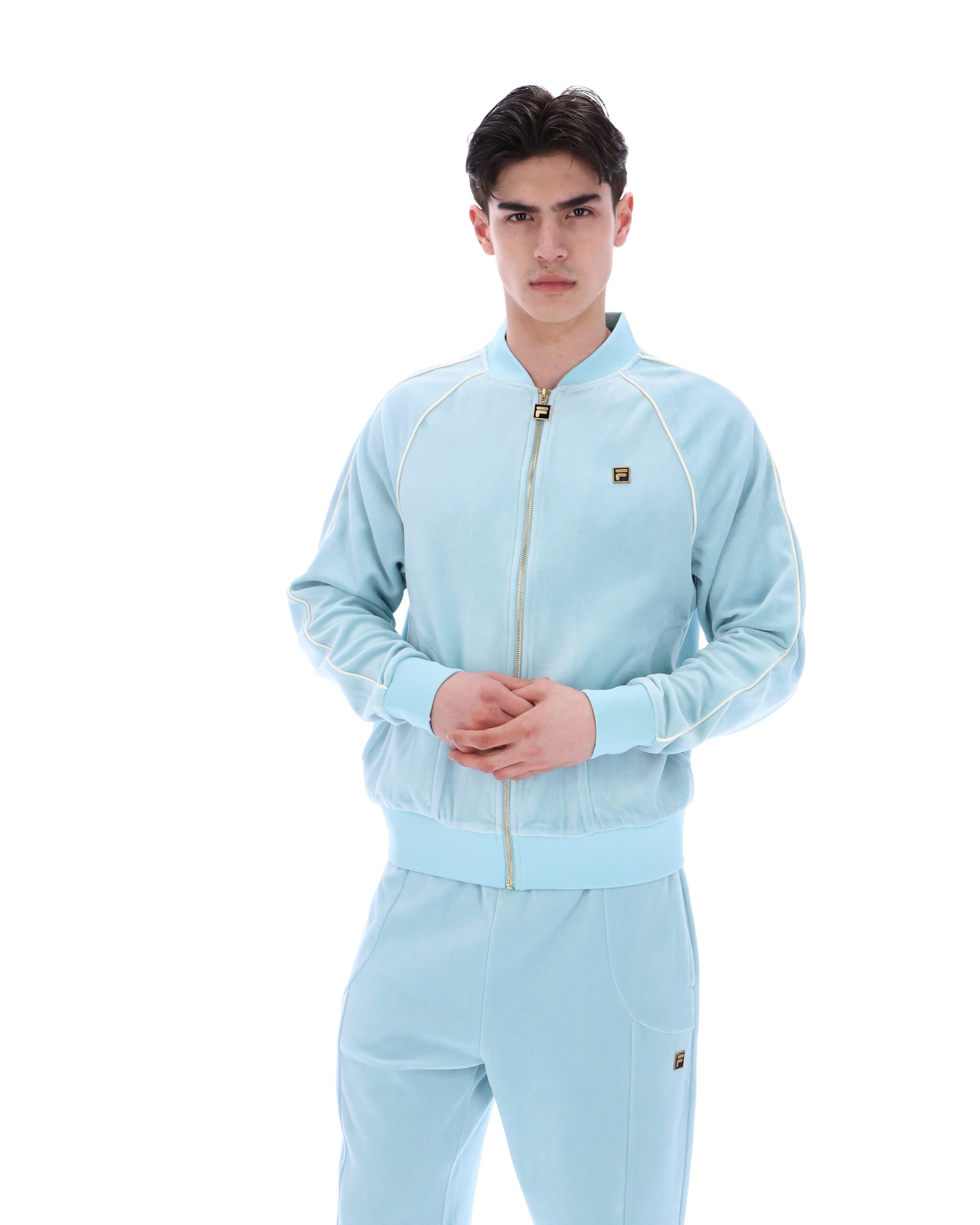 Sterling Blue Fella Velour Jacket - 3XL