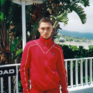 Fila Red Noble Archive Piping Track Top – 4XL