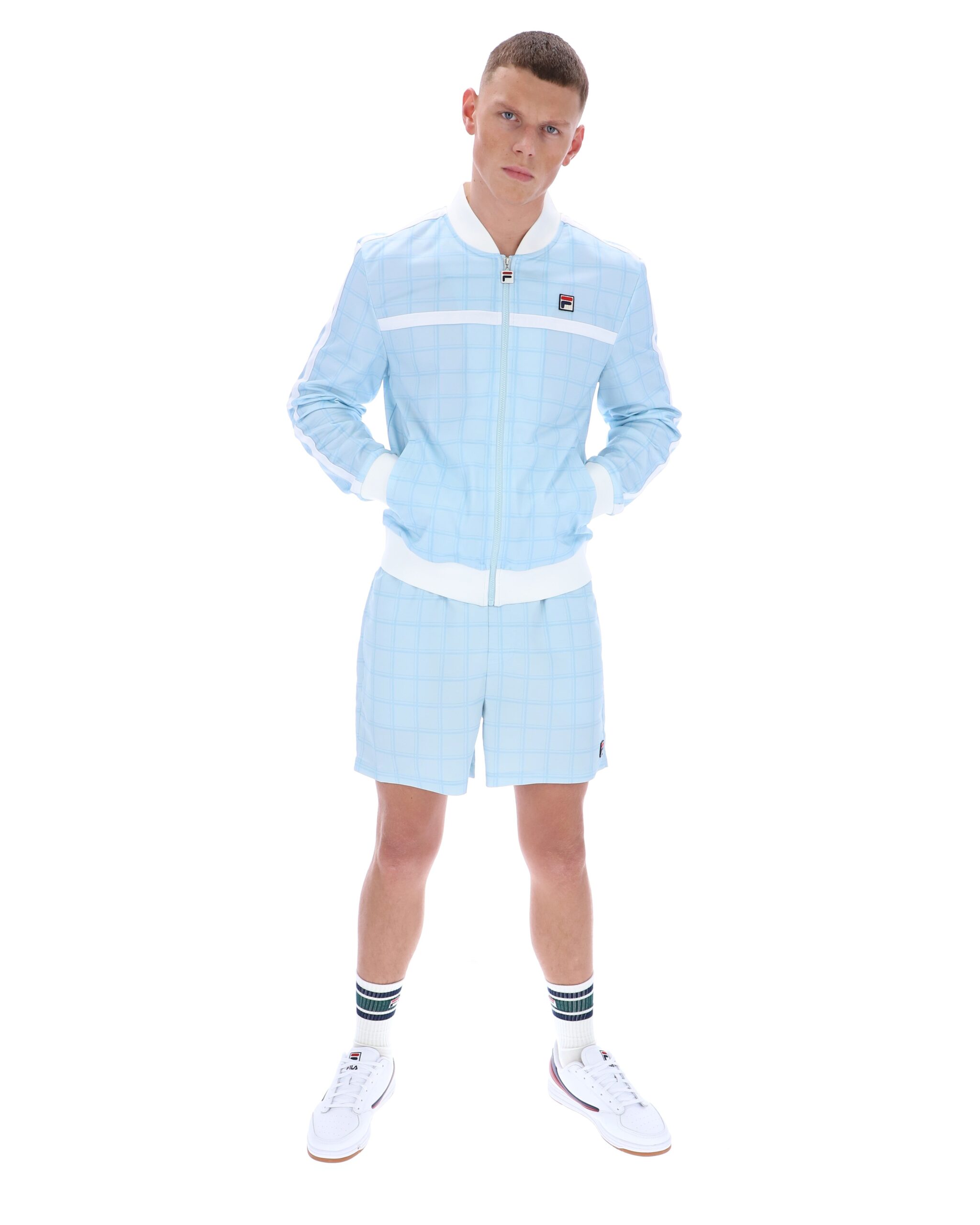 Skyway Filippo Tonal Check Track Top - XL