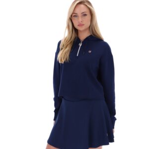 Fila Navy Fiorella 1/4 Zip Up Hoodie – 4XL