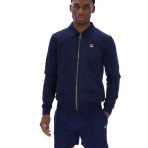 Fila Navy Francesco Suede Jacket – 4XL