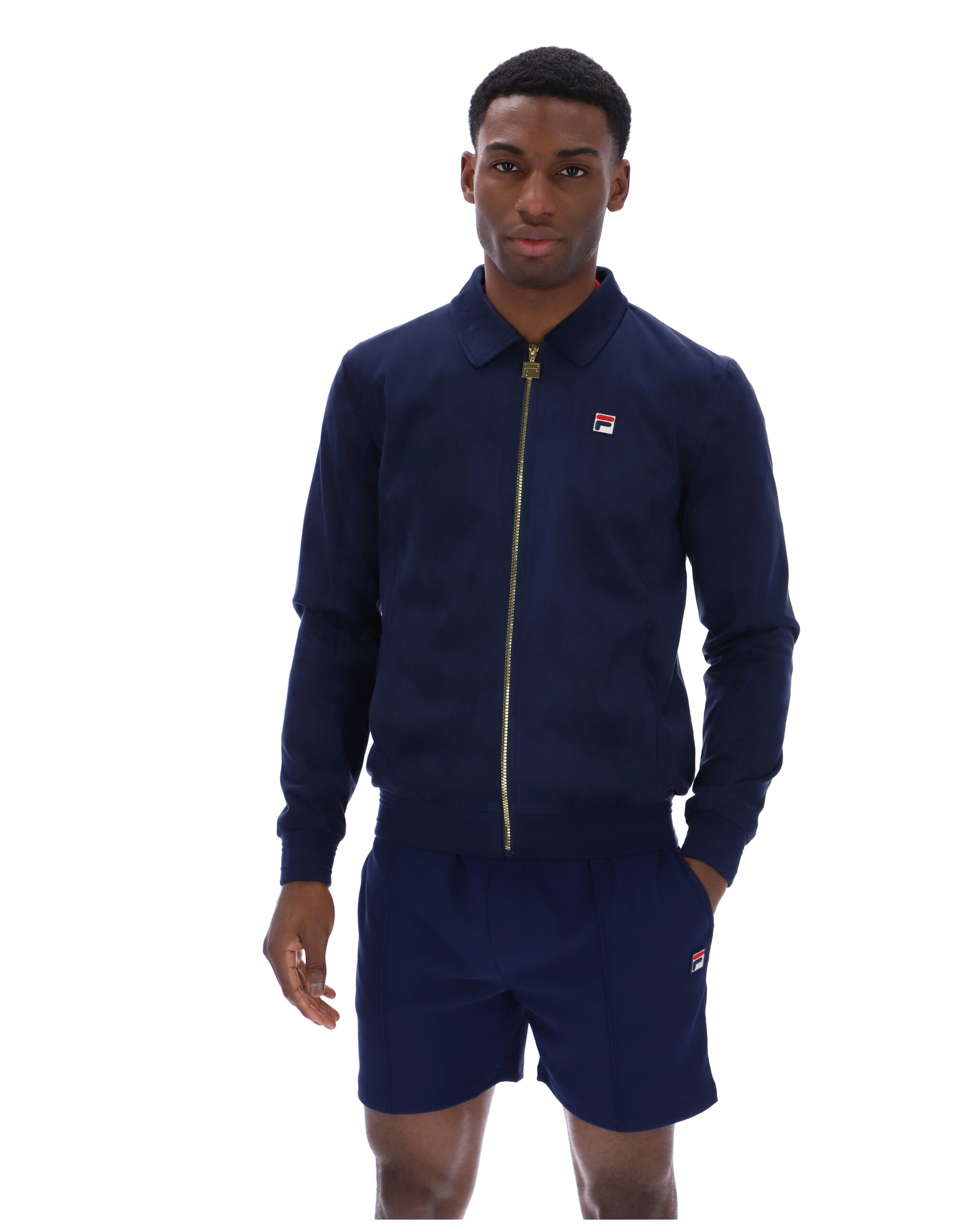 Fila Navy Francesco Suede Jacket - XXL