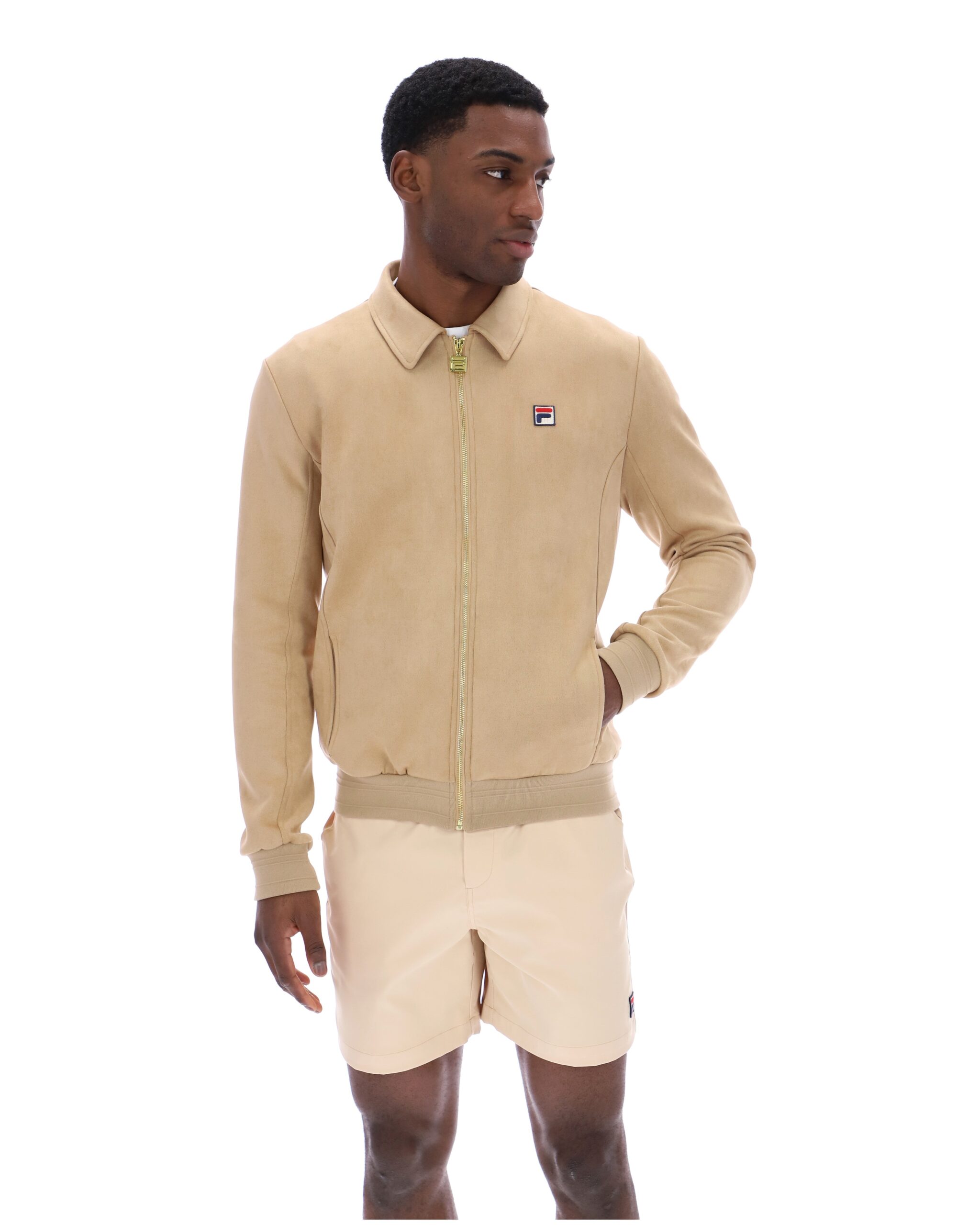 Classic Beige Francesco Suede Jacket - L