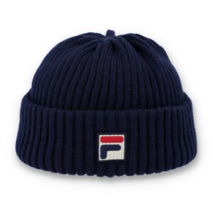 Fila Navy Finns Chunky Turn-Up Watchman Beanie – ONE