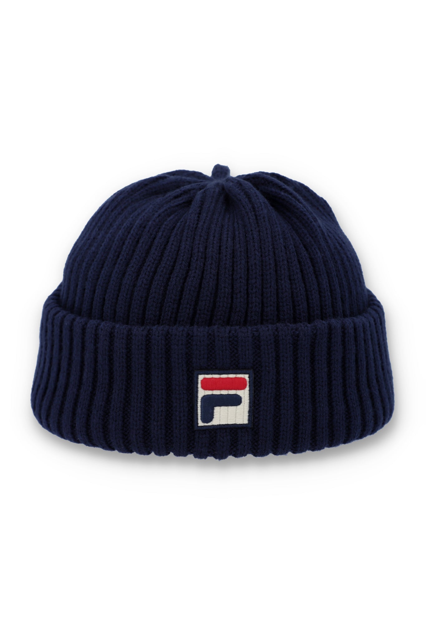 Fila Navy Finns Chunky Turn-Up Watchman Beanie - ONE